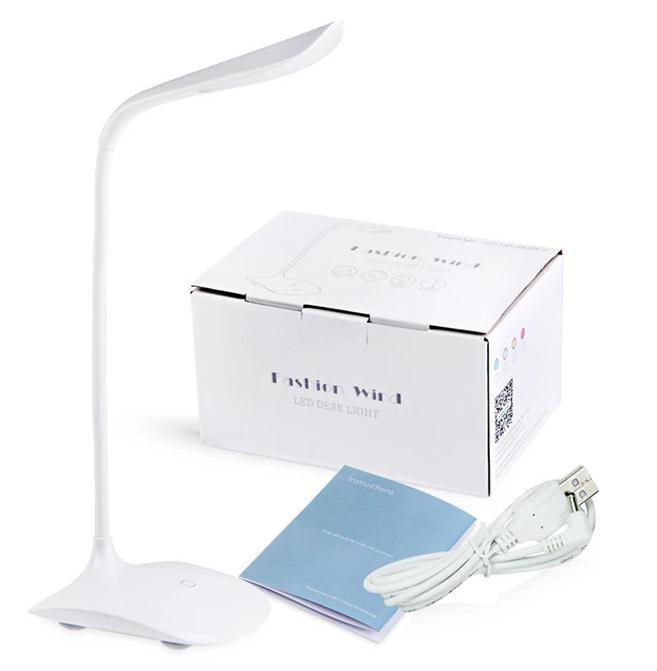 USB Rechargeable Flexible Snake Learning LED Table Reading Lamp