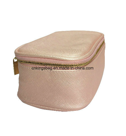 Cross Pattern Faux Leather Lady Beauty Makeup Cases, Cosmetic Cases