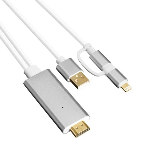 High Speed HDMI Cable for iPhone 5/5/6/6s/Samsung to TV