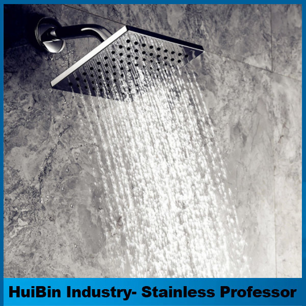 Full-Plated 6-Inch Square Small Shower Head Top Spray