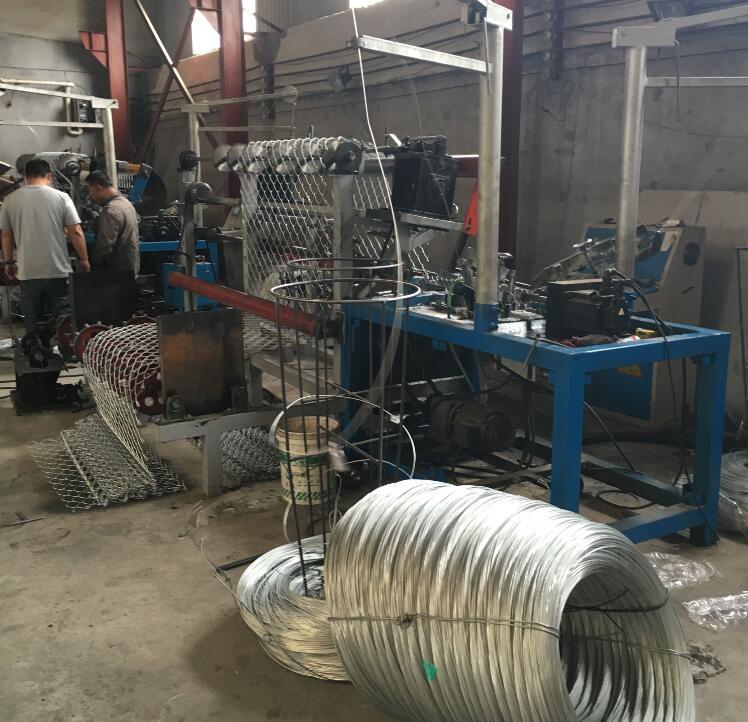 Single Wire Chain Link Fence Machine