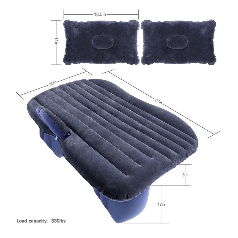 Car Air Bed Travel Inflatable Mattress Back Seat Cushion Camping Bk Outdoor Sofa