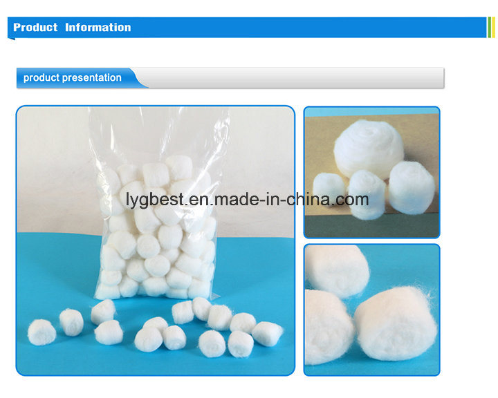 100% Pure Cotton Sterile Medical Supplies Products Cotton Balls