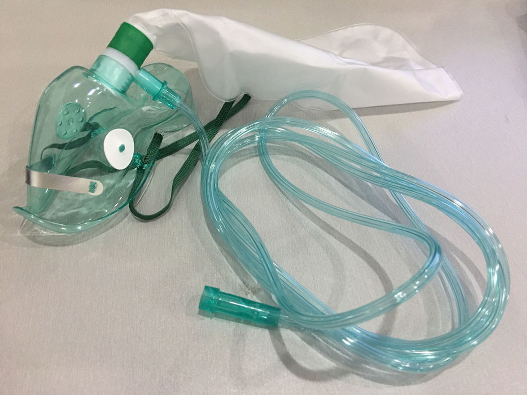 Non- Toxic Medical-Grade PVC Non-Rebreather Oxygen Mask