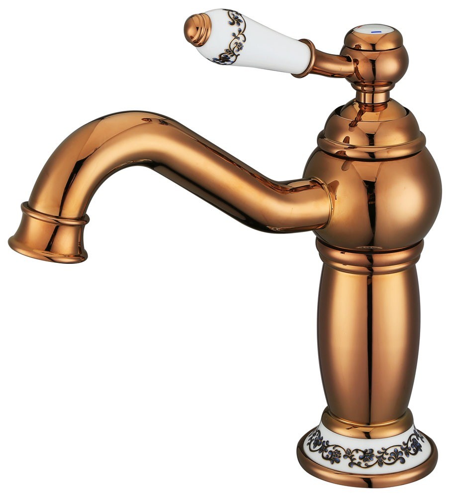 Ceramic Handle Brass Tall Water Tap