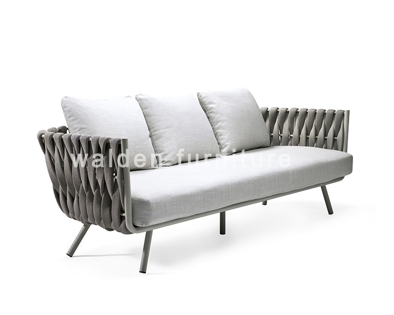 Unique Outdoor Aluminum Furniture Garden Rope Sofa Set