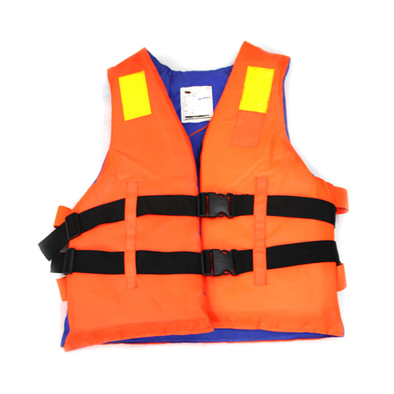 Customized Orange Reflective Life Vest with Lifesaving Whistle Life Jacket