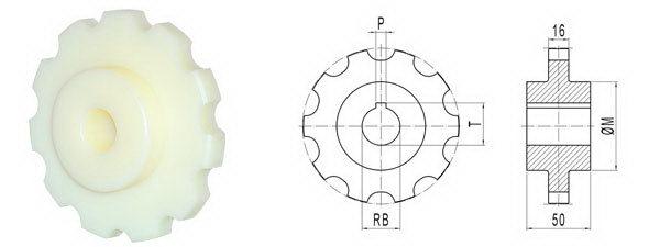 Sprockets for 880tab Series Plastic Chains (880SPT)