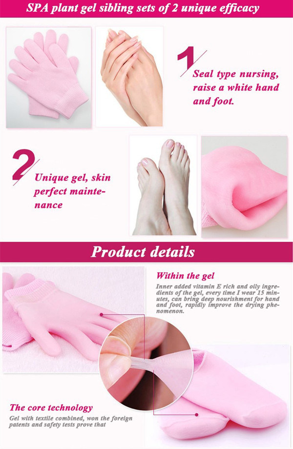 Moisturizing Gel Socks, SPA Gel Socks Gel Gloves