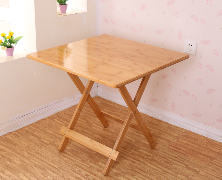 Bamboo Folding Table for Dining Room
