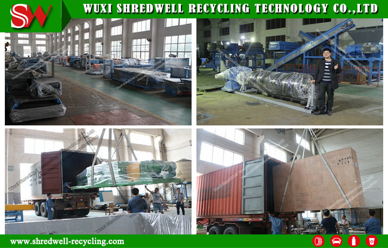 Powerful Scrap Metal Crusher for Car/Waste Tire/Wood/Aluminum Recycling