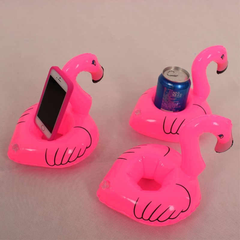 Flamingo Floating Inflatable Drink Holder for Pool Swimming Accessories