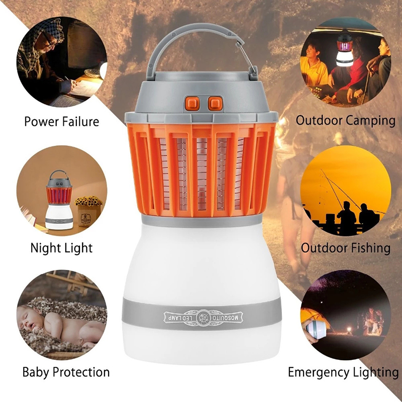 Ipx6 Waterproof Outdoor Camping Electrical Insect Anti Mosquito Repellent Killer Lamp Flying Killer