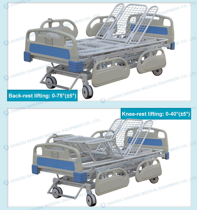 Sk003 Hospital Cheap Adjustable Electric Intensive Care Bed