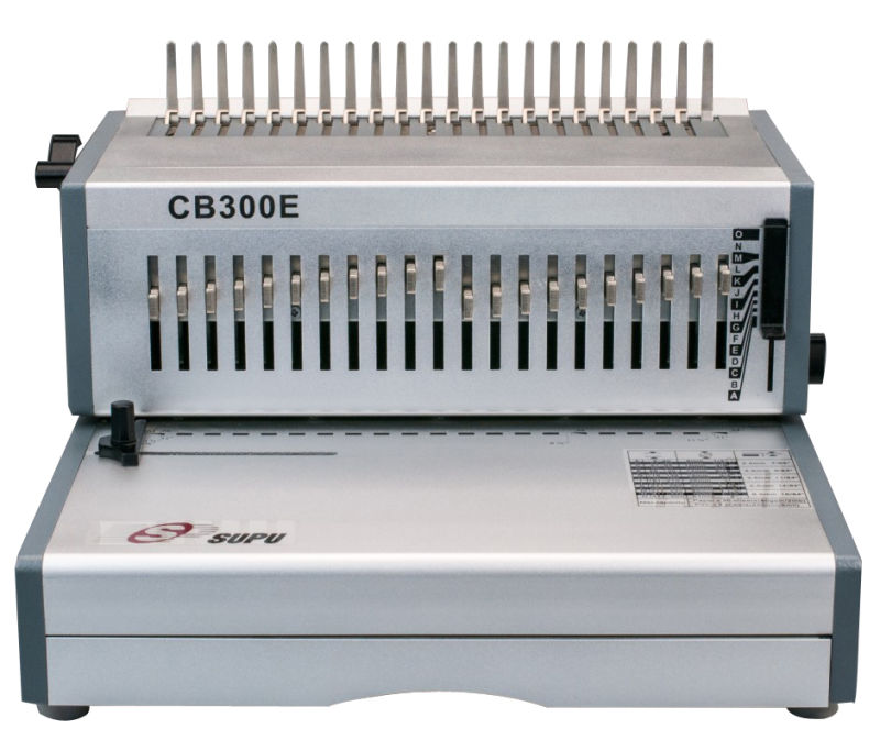 Electric Comb Binding Machine for Book Punching/Binding (CB300E)