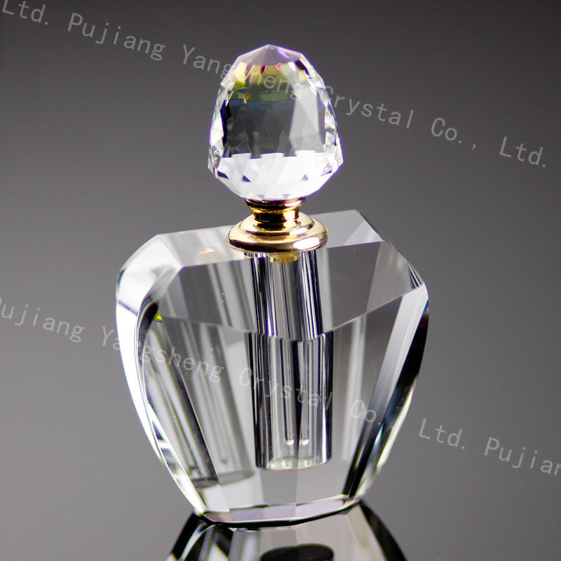 Wholesale 3ml Crystal Perfume Bottle Trapezoidal Crafts