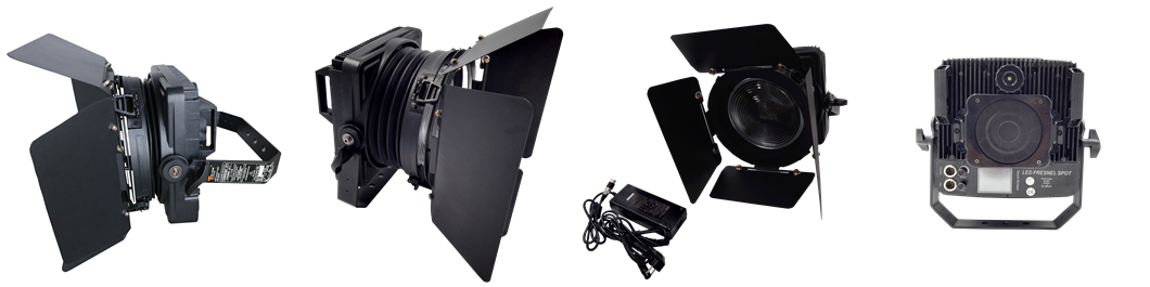 200W Waterproof Folding Video LED Fresnel Light for Camera