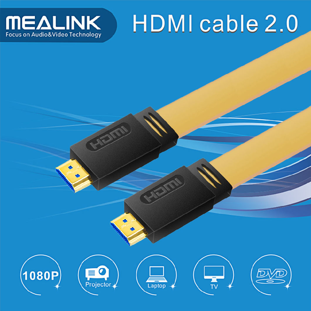 HDMI 2.0V Flat Cable Support 4k@60Hz, 18gpbs