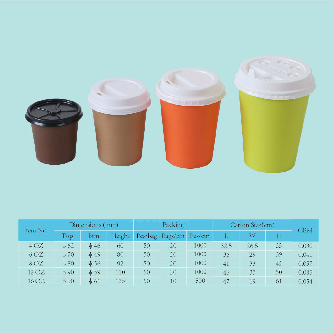 Custom Printed Disposable Paper Cup