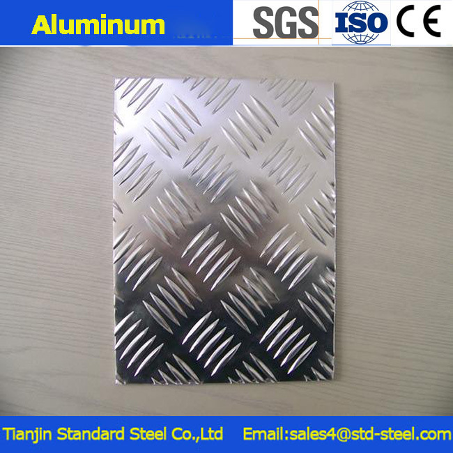 Aluminum Five Bars Tread Plate for Anti- Slip Dock