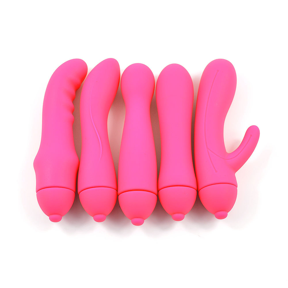 Wholesale 5type New Design Female Silicone Mini Vibrator Sex Toy