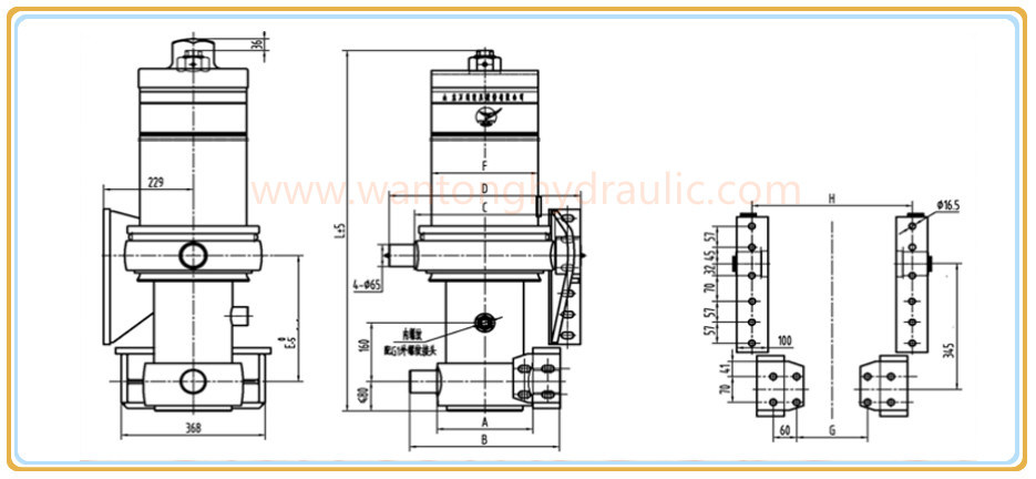 Telescopic Hydraulic Cylinder for Semi Trailer Parts