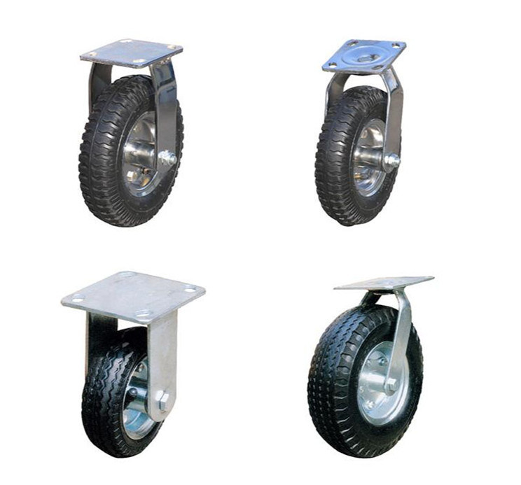 Heavy Load 8X2.50-4 Pneumatic Rubber Caster Wheel