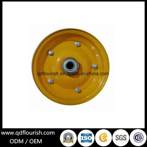 Wheel Steel Rim Ball Bearing with 5 Screws for Wheelbarrow