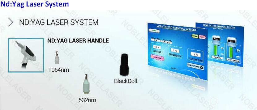 Hot! E-Light+RF+ND: YAG Laser Tattoo Removal Multifunctional Machine