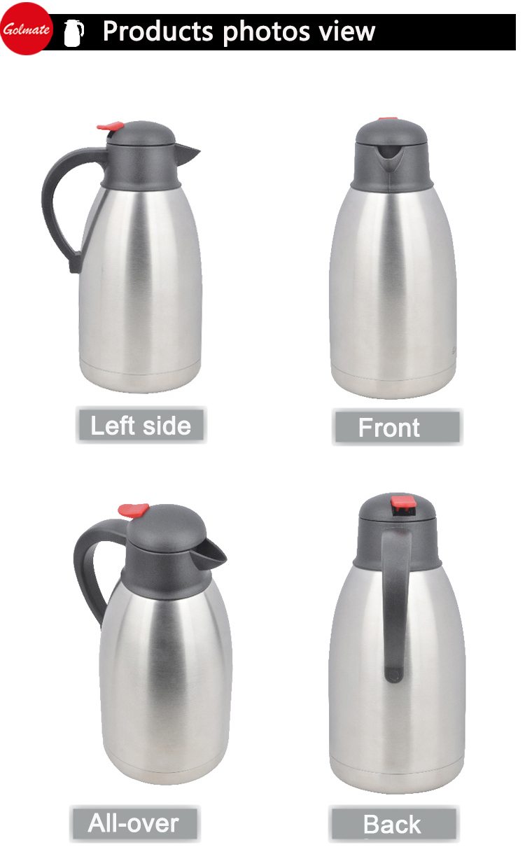 SS304 2.0L Double Wall Stainless Steel Vacuum Jug Flask