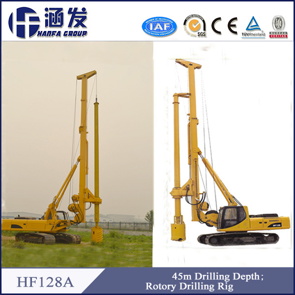 Hf128A Hydraulic Auger Drilling Rig / Pile Driving Machine / Screw Pile Driver