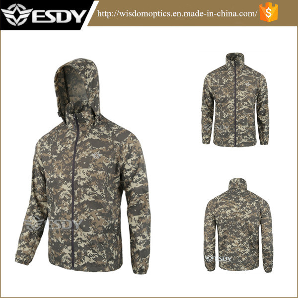 Esdy Men's Shirt Skin Ultra-Thin Tactical Breathable Clothes