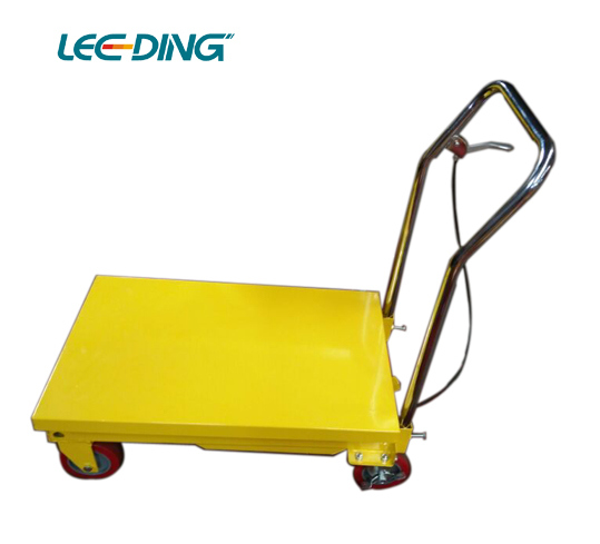 Hand Hydraulic Lifting Truck Work Cart Scissor Lift Table Cart 500kgs 1100lb