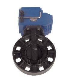 UPVC Motorized Butterfly Valve with 50-300mm