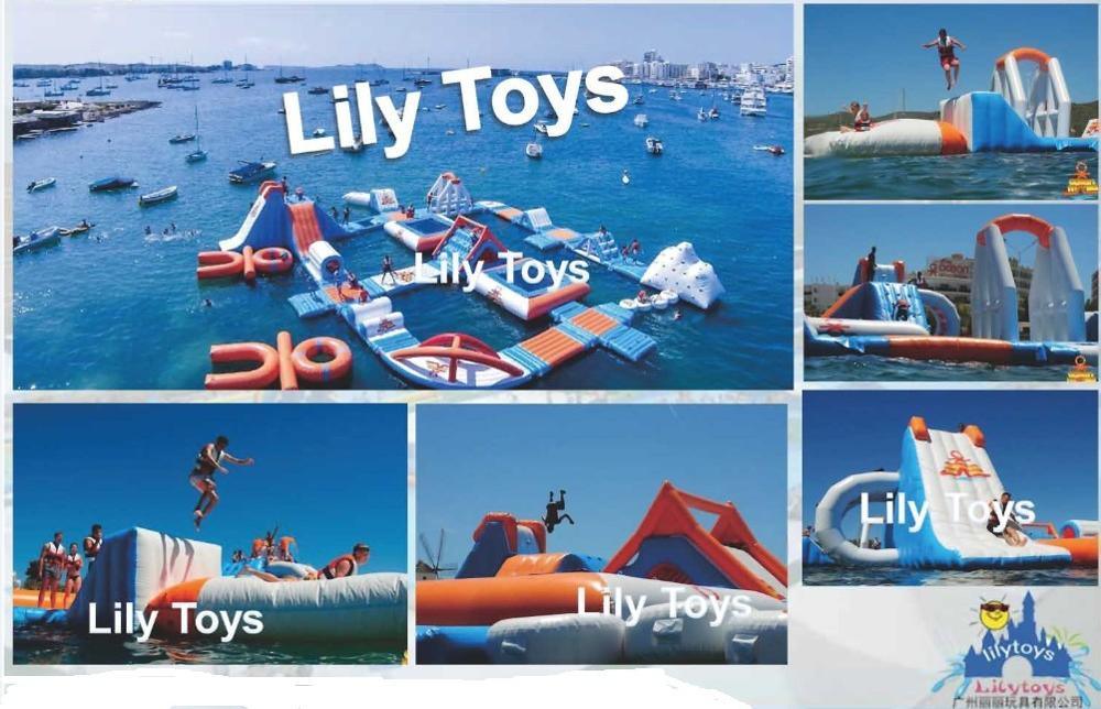 Lily Toys Factory Price Hot Sale Inflatable Aqua Water Park Open Sea/Lake Park Fun Water Games for Kids and Adult