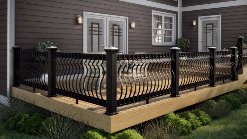 Long Life Modernized Simple Ornamental Fence for Decoration and Security