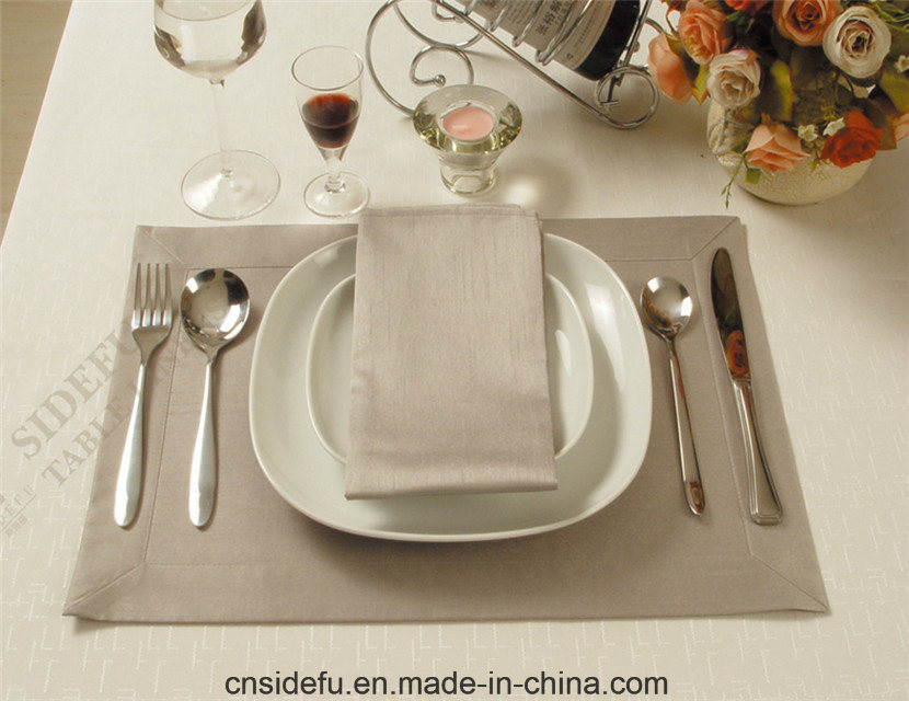 Fashionable Restaurant Buffet Polyester Jacquard Placemat