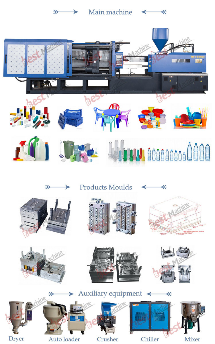 Bst-4500A Plastic Recycle Case Injection Molding Machine