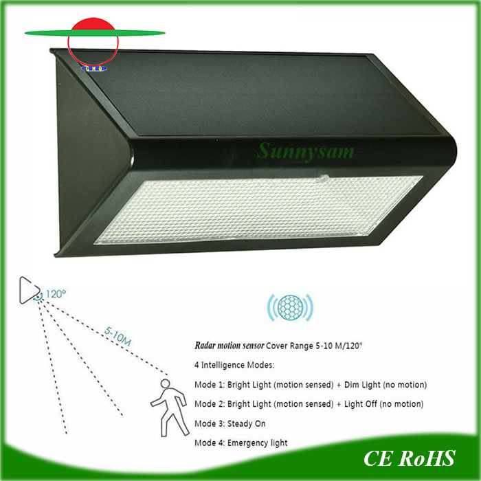 Outdoor Lighting Solar 48LEDs Motion Sensor Wall Light Lampara Exterior