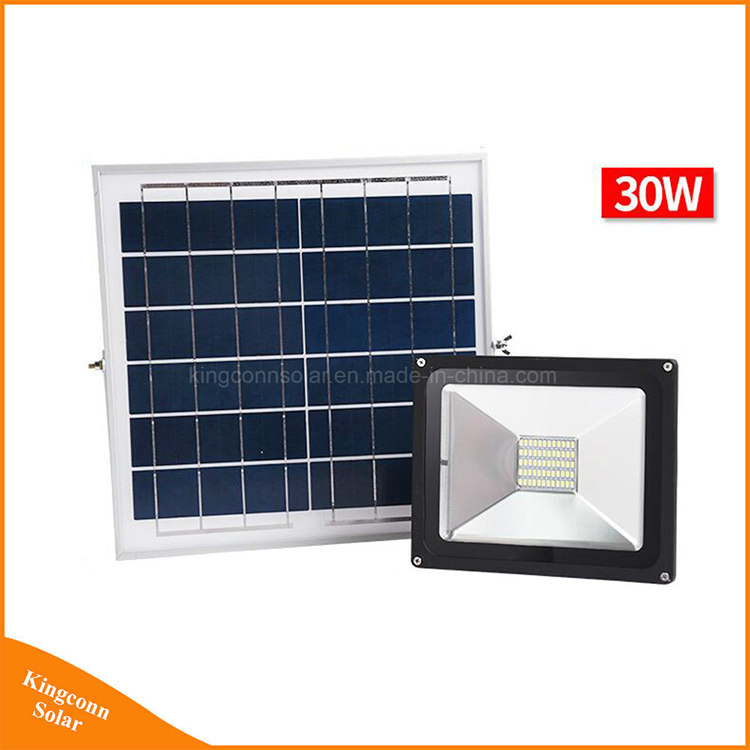 High Power 30W Security Solar Rechargeable Lamp Waterproof LED Garden Flood Light