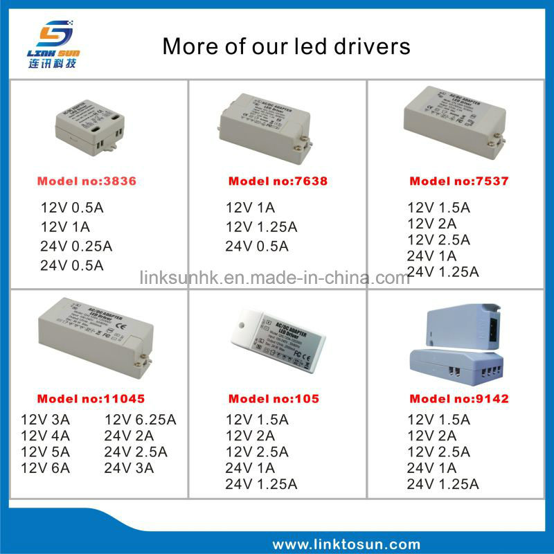 LED Power Supplies 12V 500mA 6W