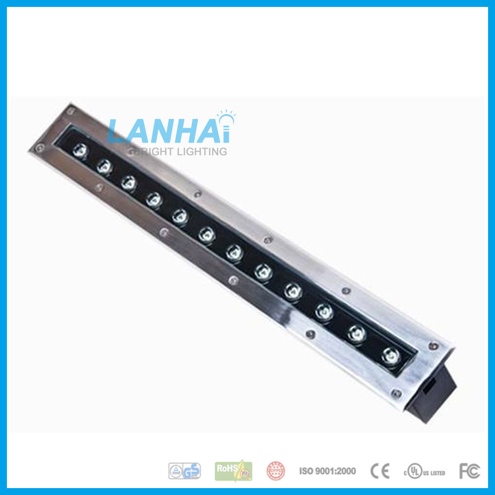 15W Straight Embedded Lamp Buried Spotlight LED Linear Underground Light for Garden Lawn Park Plaza