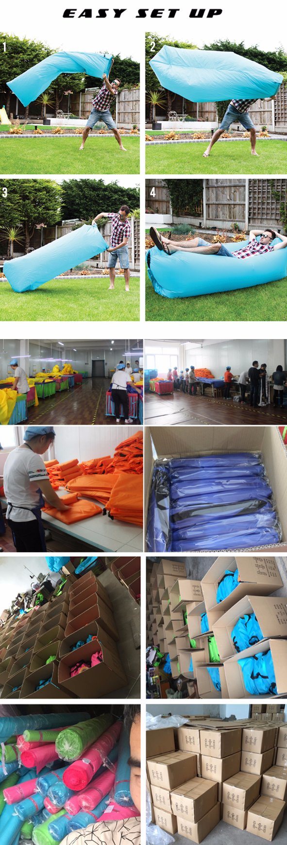 Lazy Bed Inflatable Air Lazy Sleeping Bag Sofa