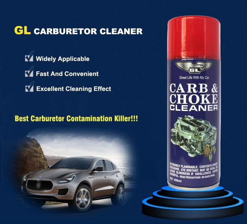 Factory Supply 450ml Aerosol Chemical Carburetor Cleaner Spray