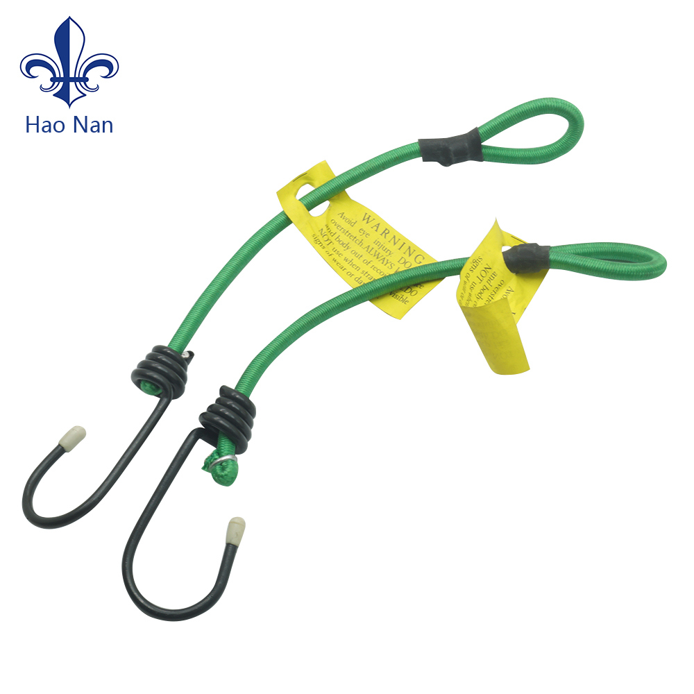 High Quality Rubber Bungee Cord with Metal Hook, Bicycle Bungee Rope