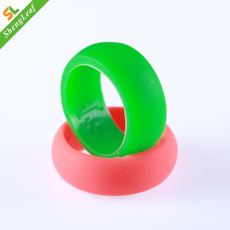 Colorfull Silicone Finger Rings with Drawstring Bag Packing