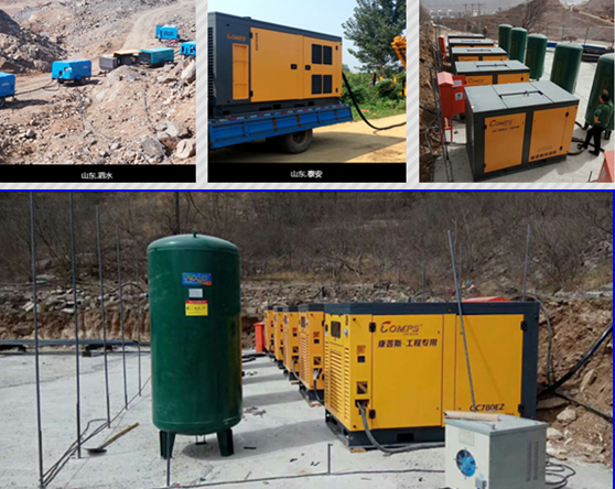 22 m3/min Portable screw compressor station FOR MARINE SEP775G