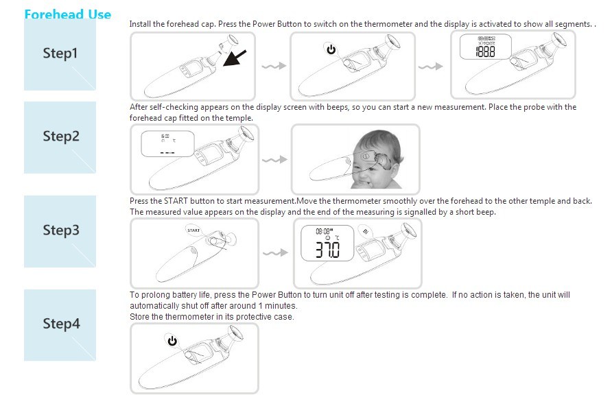 Baby Thermometer No Contact Digital Infrared Thermometer