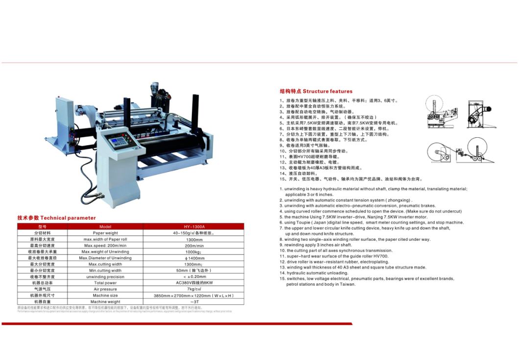 2 Color Printing Kraft Paper Roll Slitting Machine, Best Quality