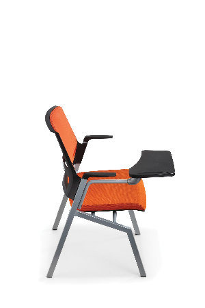 Simple Conference Room Lecture Training Chair with Writing Pad